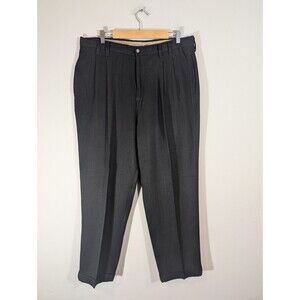 Tommy Bahama Mens Black Silk Dress Pants Sz 36 Resortwear Business Casual Work